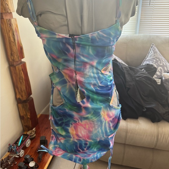 ClubExx Colorful summer dress sz Large - Picture 8 of 8